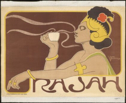 Rajah by Henri Meunier, 1897 — archival coffee print from Wikimedia Commons (institutional source)