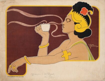 Thé Rajahtitle QS:P1476,en:"Thé Rajah"label QS:Len,"Thé Rajah" by Henri Meunier, 1897 — archival coffee print from Google Cultural Institute