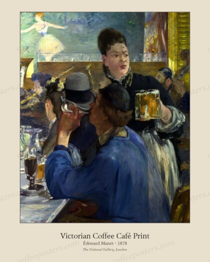 Corner of a Café-Concert label QS:Lfr,"Coin de café-concert"label QS:Lde,"Bie… by Édouard Manet, 1878 — archival coffee print from The National Gallery, London