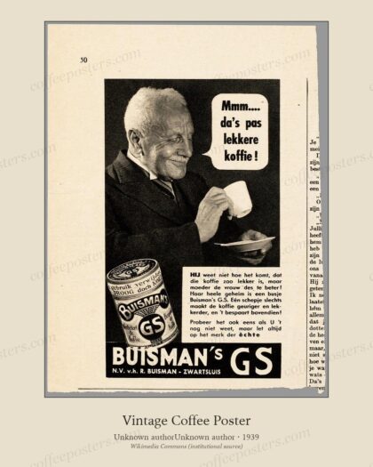 Buisman april 1939-2 by Unknown authorUnknown author, 1939 — archival coffee print from Wikimedia Commons (institutional source)