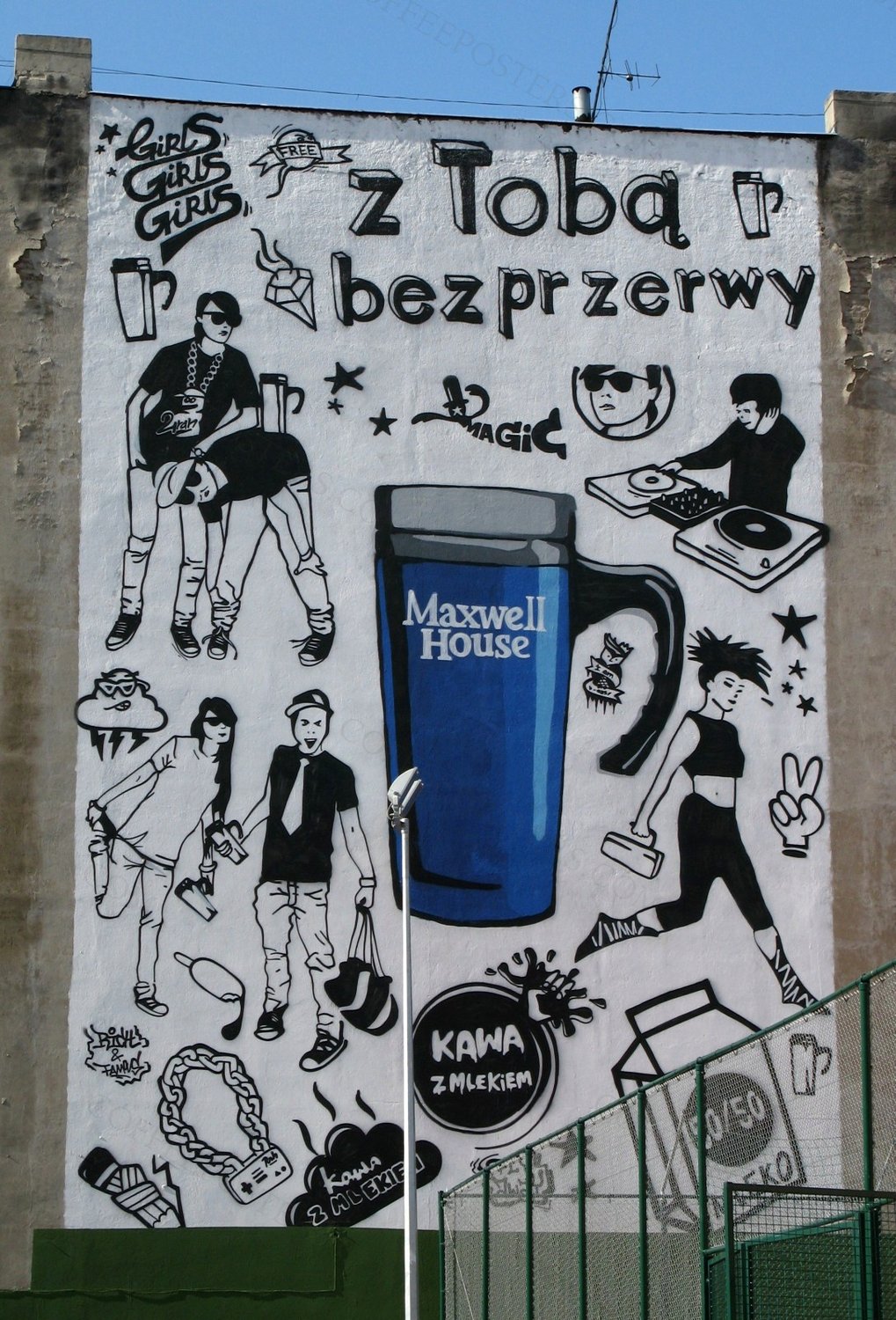 Mural POW Łódź 2010 by Zorro2212, 2010 — archival coffee print from Wikimedia Commons (institutional source)