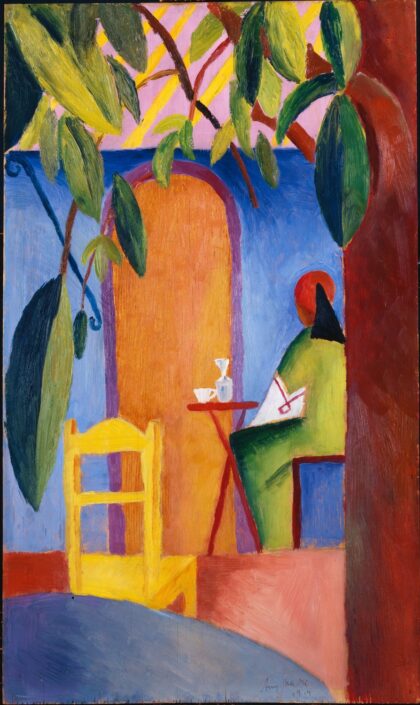 Türkisches Café by August Macke, 1914 — archival coffee print from Google Cultural Institute