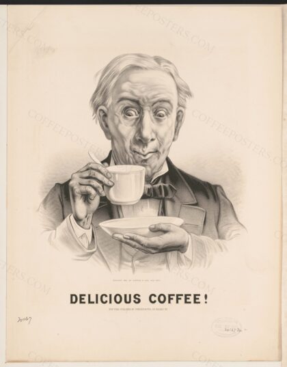 Delicious Coffee! LCCN91795201 by Currier & Ives, 1881 — archival coffee print from Library of Congress