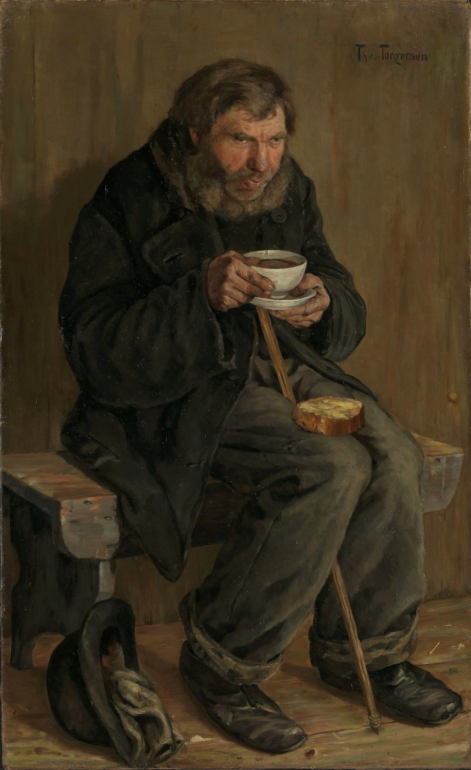 En tigger title QS:P1476,en:"En tigger "label QS:Len,"En tigger "label QS:Lnb… by Thorvald Torgersen, 1889 — archival coffee print from Wikimedia Commons (institutional source)