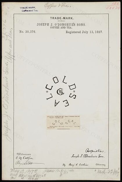 [Trademark registration by Joseph J