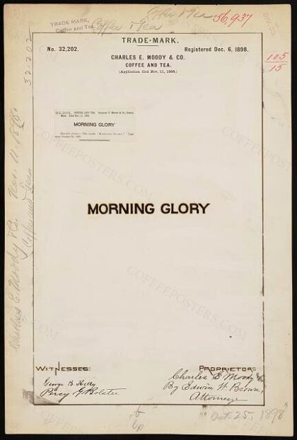 [Trademark registration by Charles E. Moody & Co