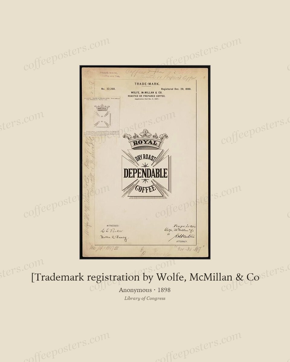 [Trademark registration by Wolfe, McMillan & Co by Anonymous