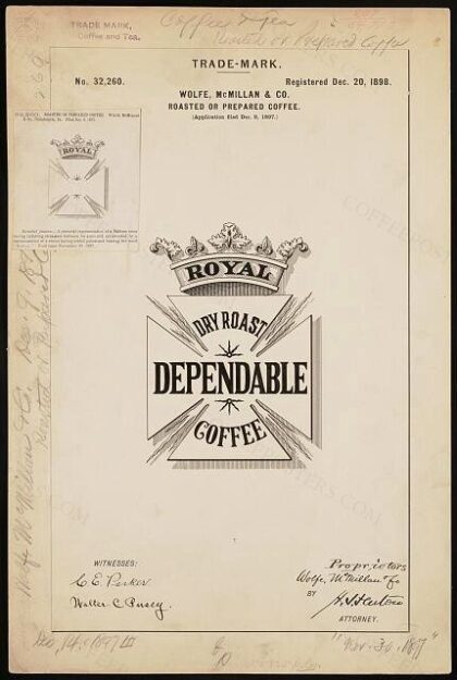 [Trademark registration by Wolfe, McMillan & Co