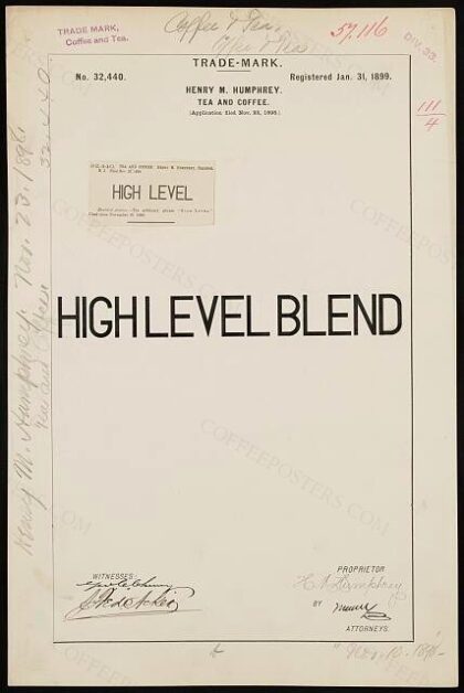 [Trademark registration by Henry M