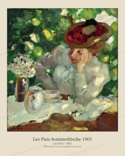 Leo Putz Sommerfrische 1901 by Leo Putz