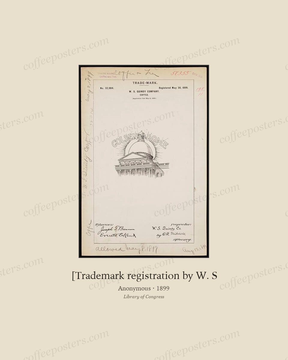 [Trademark registration by W. S