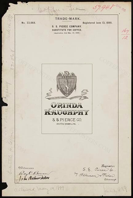 [Trademark registration by S. S