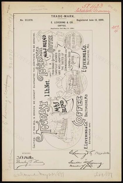 [Trademark registration by E. Levering & Co