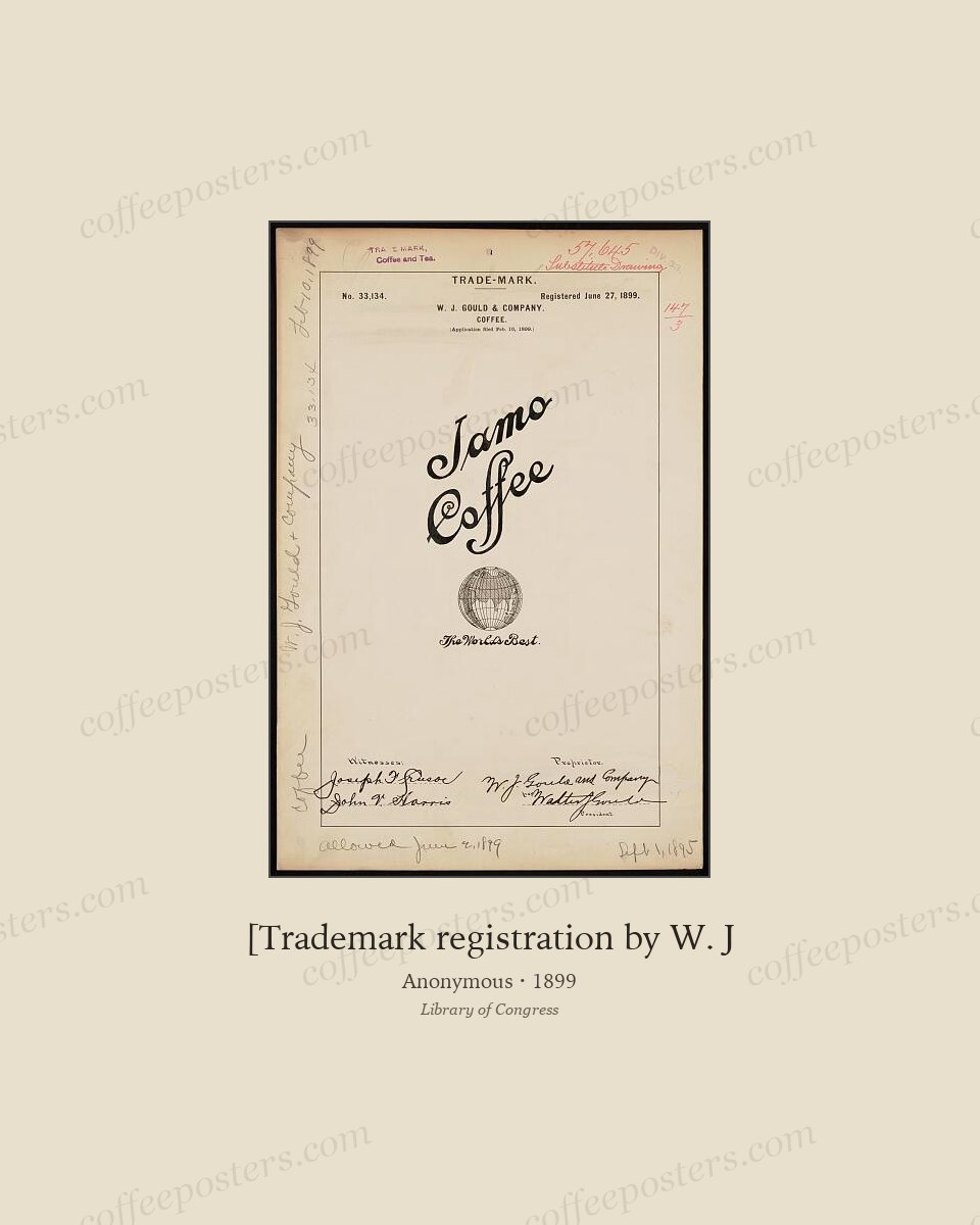 [Trademark registration by W. J