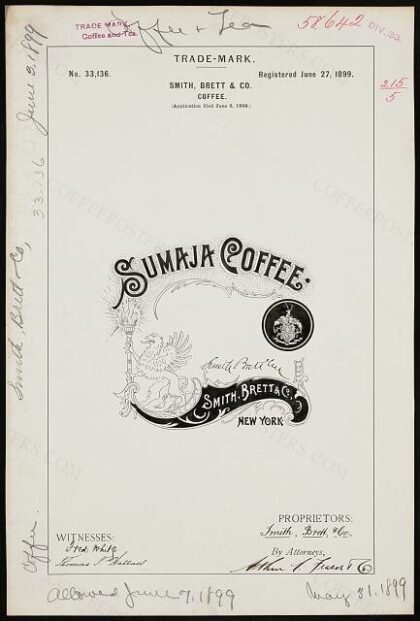 [Trademark registration by Smith, Brett & Co