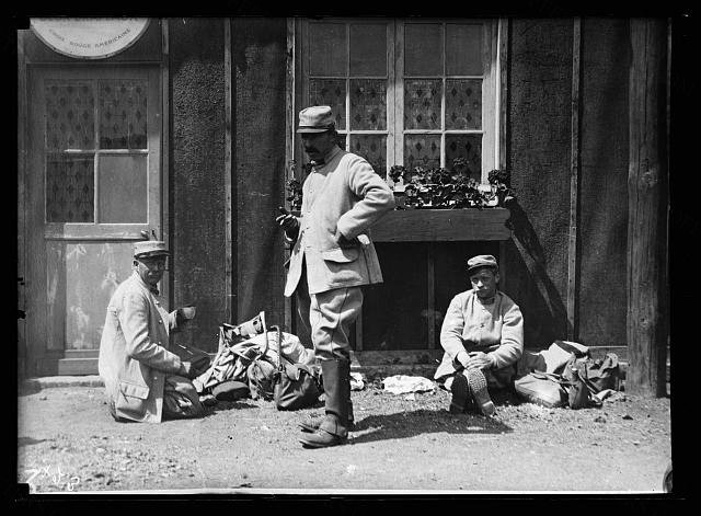 The "Goutte De Cafe" at the American Red Cross canteen in the station at [..