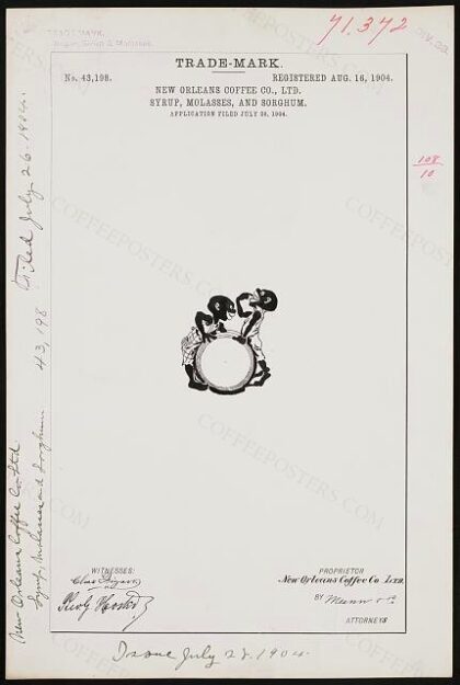 [Trademark registration by New Orleans Coffee Co., Ltd