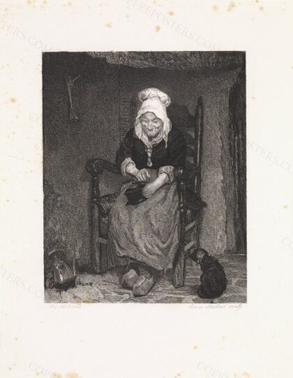 Koffiemalende vrouw, RP-P-1913-2996 by Rijksmuseum, 1857 — archival coffee print from Wikimedia Commons (institutional source)