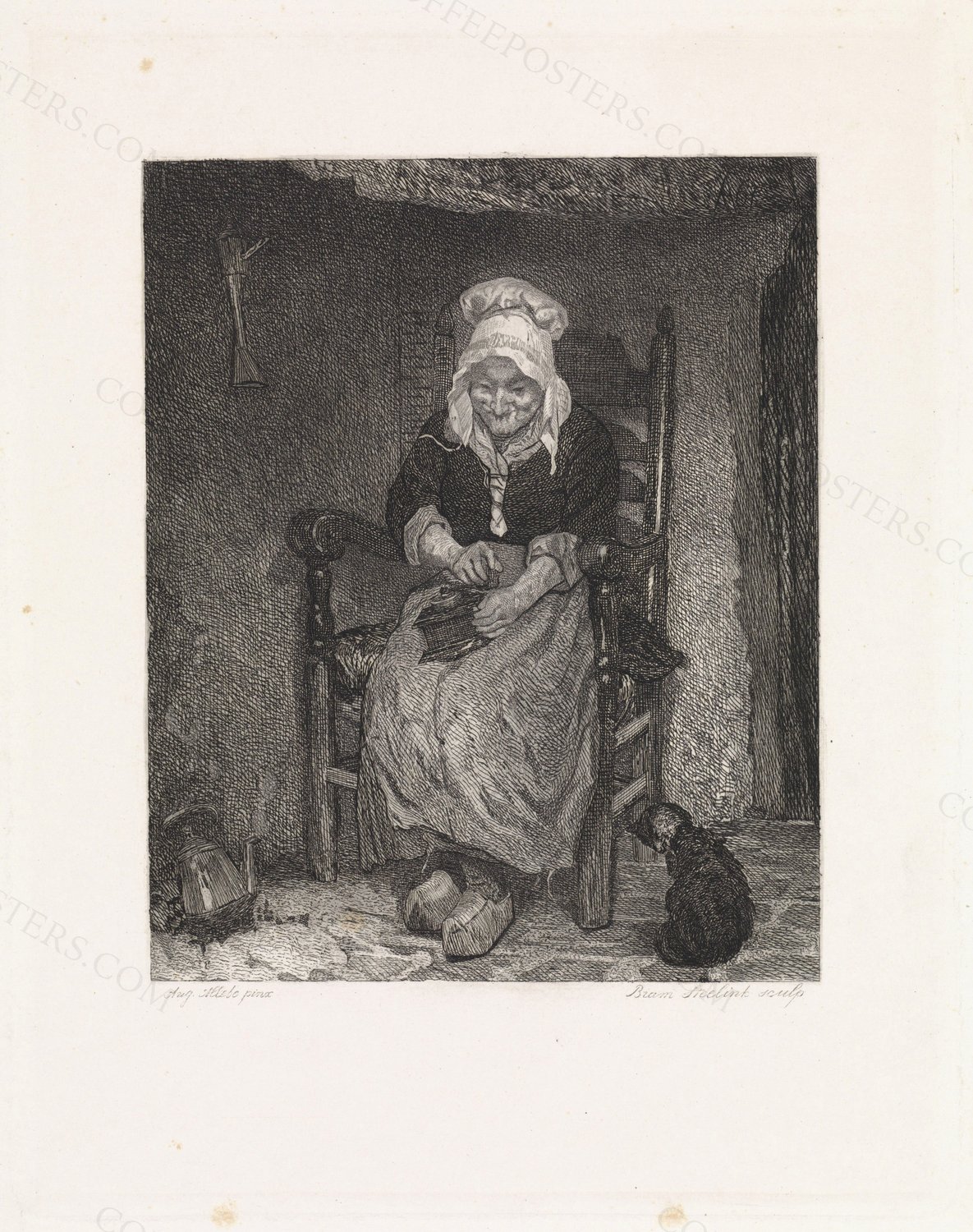 Koffiemalende vrouw, RP-P-OB-59.888 by Rijksmuseum, 1857 — archival coffee print from Wikimedia Commons (institutional source)