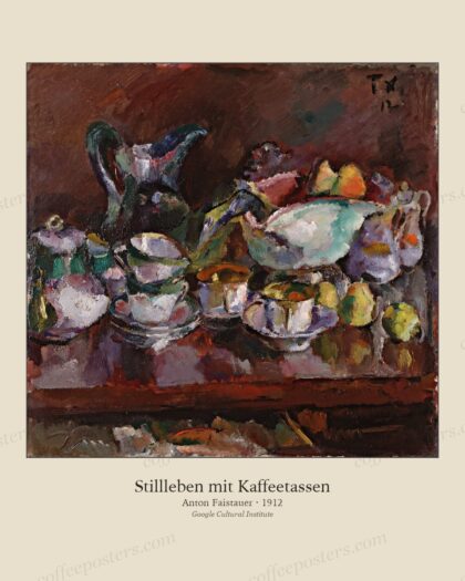 Stillleben mit Kaffeetassen