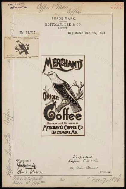 [Trademark registration by Hoffman, Lee & Co