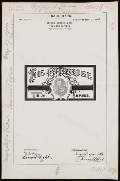 [Trademark registration by Griggs, Cooper & Co