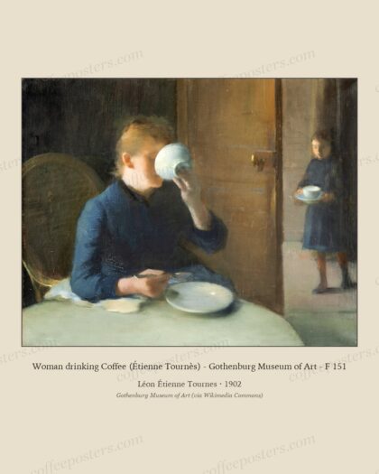 Woman drinking Coffee (Étienne Tournès) - Gothenburg Museum of Art - F 151