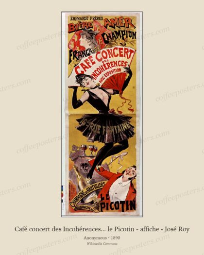 Café concert des Incohérences... le Picotin - affiche - José Roy