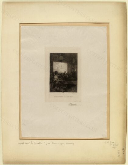 Représentation au Chat-Noir, G.5256 by Lepère, Auguste (Montmartre (ancienne commune), 30–11–1849 - Domme, 20–11–1918), graveur, 1893 — archival coffee print from Wikimedia Commons (institutional source)
