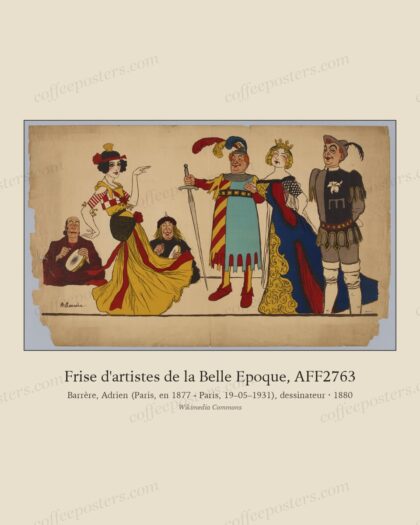 Frise d'artistes de la Belle Epoque, AFF2763