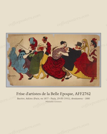 Frise d'artistes de la Belle Epoque, AFF2762