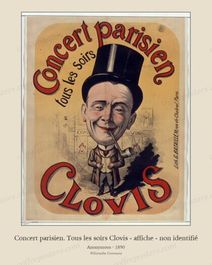 Concert parisien. Tous les soirs Clovis - affiche - non identifié