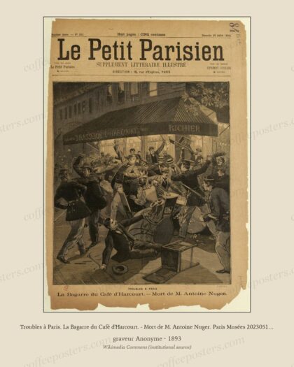 Troubles à Paris. La Bagarre du Café d'Harcourt. - Mort de M. Antoine Nuger. Paris Musées 20230515135736