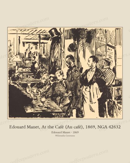 Edouard Manet, At the Café (Au café), 1869, NGA 42632