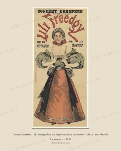 Concert Européen... Lili Freedgy dans son répertoire, dans ses oeuvres - affiche - non identifié