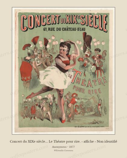 Concert du XIXe siècle... Le Théatre pour rire. - affiche - Non identifié