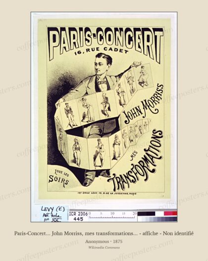 Paris-Concert... John Morriss, mes transformations... - affiche - Non identifié
