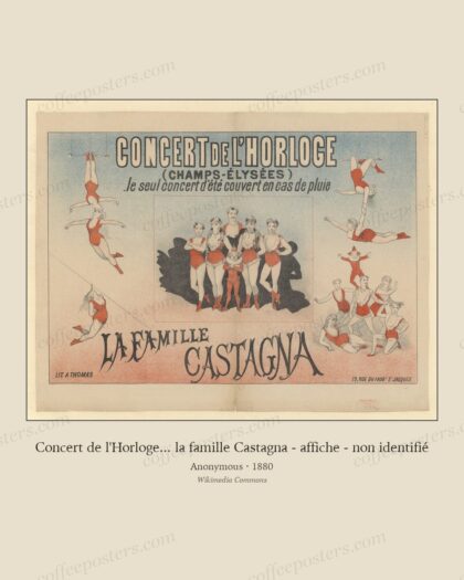 Concert de l'Horloge... la famille Castagna - affiche - non identifié