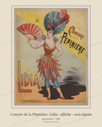 Concert de la Pépinière. Lidia - affiche - non signée