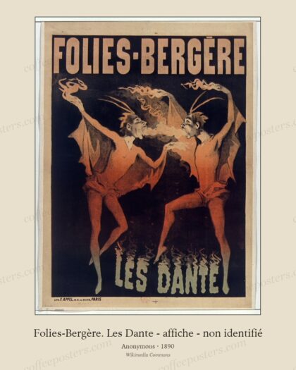 Folies-Bergère. Les Dante - affiche - non identifié