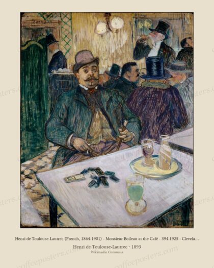 Henri de Toulouse-Lautrec (French, 1864-1901) - Monsieur Boileau at the Café - 394.1925 - Cleveland Museum of Art