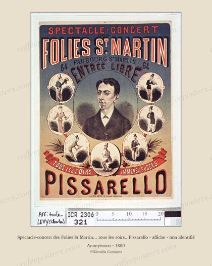 Spectacle-concert des Folies St Martin... tous les soirs...Pissarello - affiche - non identifié