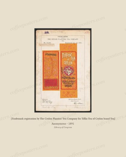 [Trademark registration by The Ceylon Planters' Tea Company for Tiffin-Tea of Ceylon brand Tea]