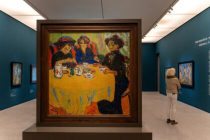 Kaffeetafel by Ernst Ludwig Kirchner, 1908 — archival coffee print from Wikimedia Commons (institutional source)
