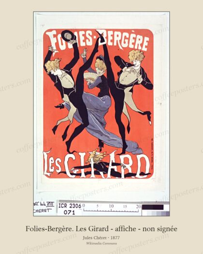 Folies-Bergère. Les Girard - affiche - non signée - btv1b9007956z