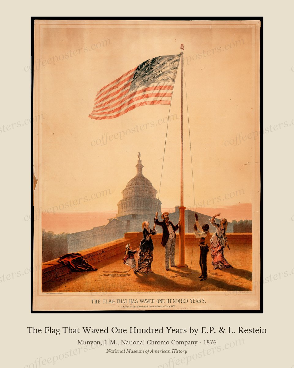 The Flag That Waved One Hundred Years by E.P. & L. Restein by Munyon, J. M., National Chromo Company