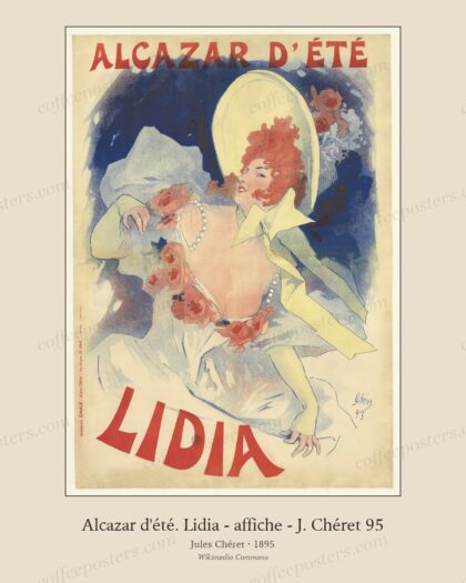 Alcazar d'été. Lidia - affiche - J. Chéret 95 - btv1b53127891q