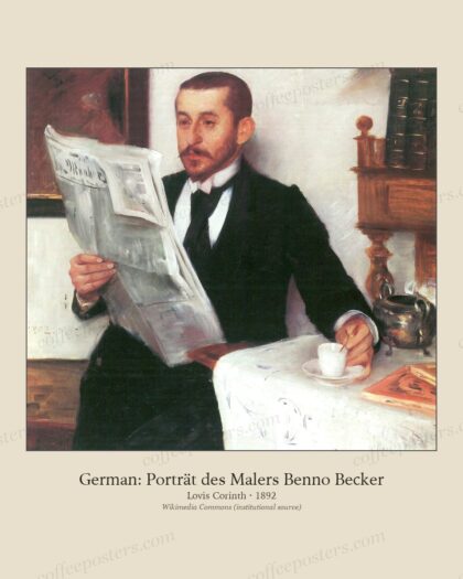 German: Porträt des Malers Benno Becker