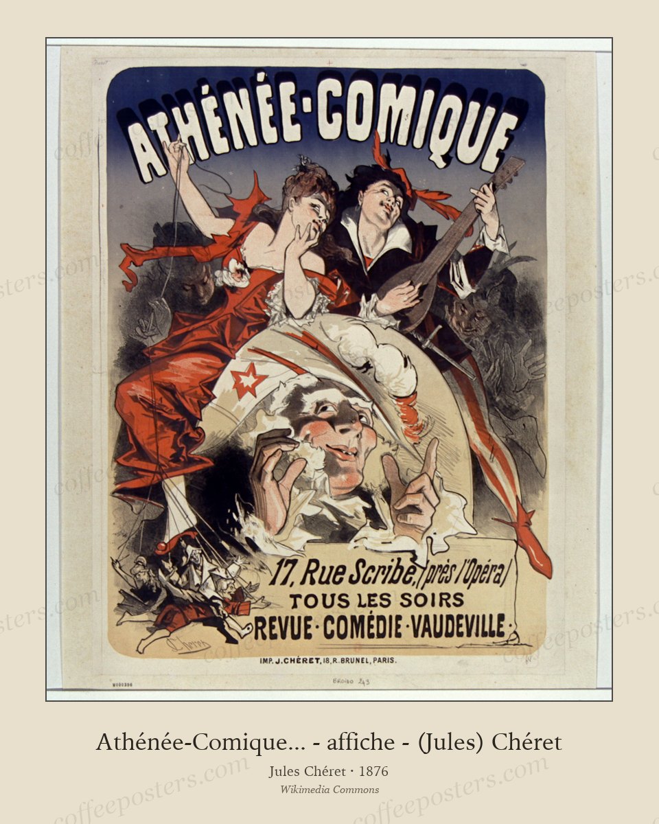 Athénée-Comique... - affiche - (Jules) Chéret - btv1b9004041g