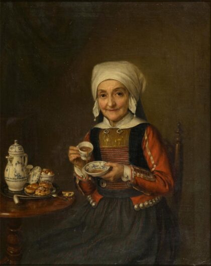 Friederike Westphal Bildnis einer Ostenfelderin 1865 by Friederike Westphal, 1865 — archival coffee print from Wikimedia Commons (institutional source)